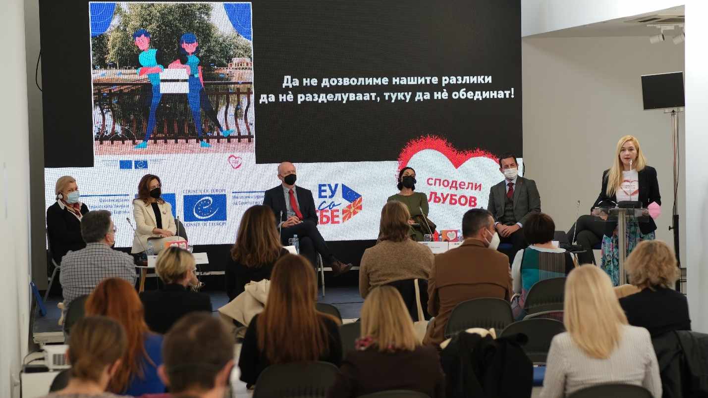 First Lady Elizabeta Gorgievska supports the campaign against hate speech