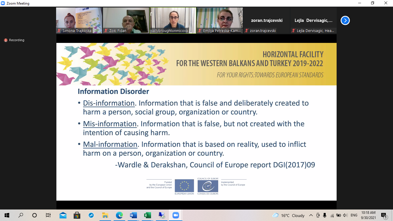 ‘Media and elections’: Online conference with the media regulatory body of North Macedonia