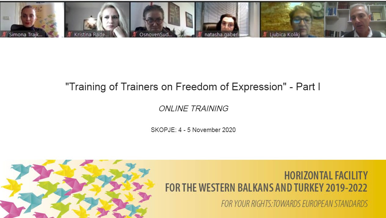 The pool of trainers on freedom of expression in North Macedonia extended