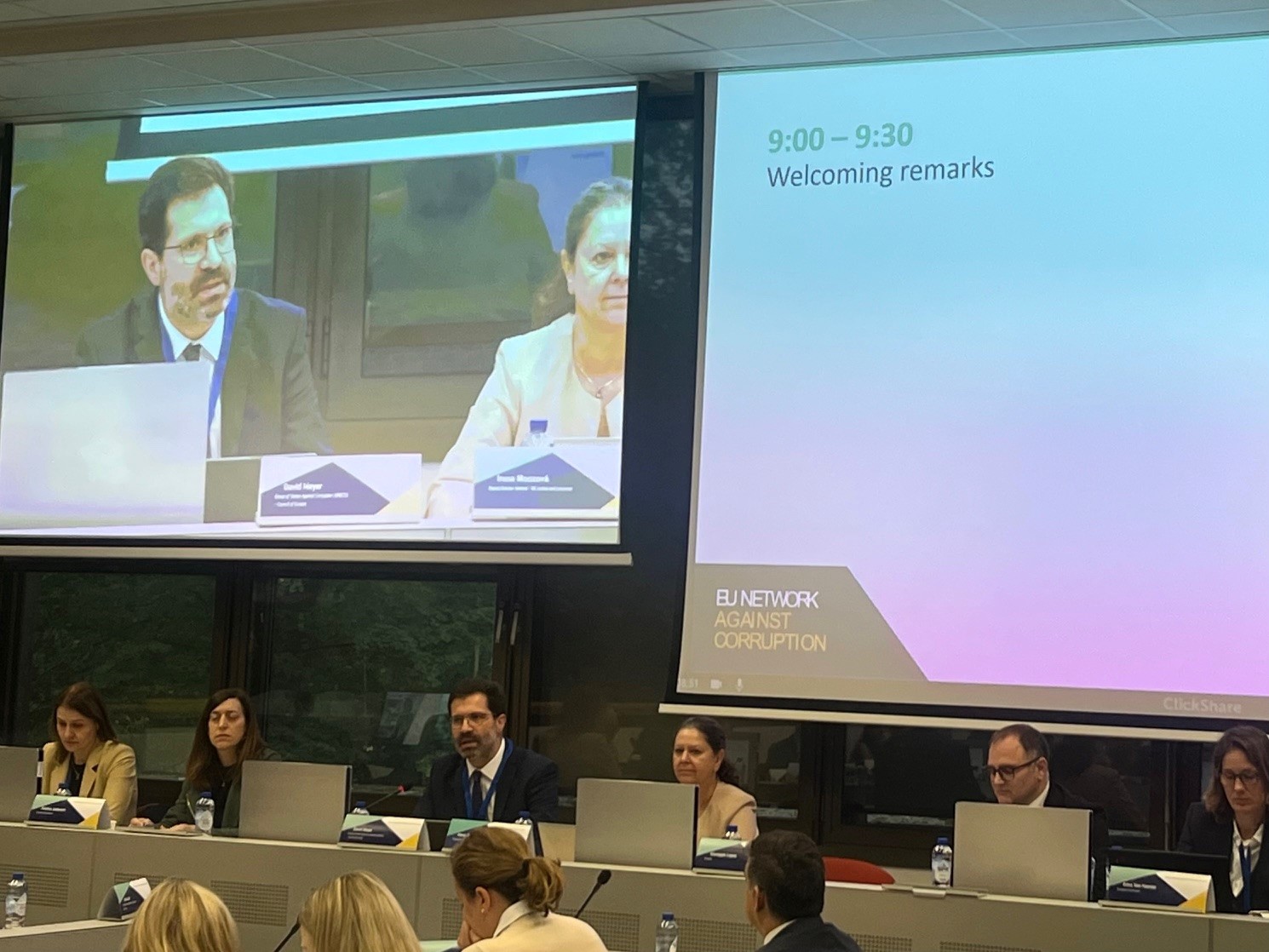 Le président du GRECO participe à la session plénière annuelle du Réseau de l'Union européenne contre la corruption