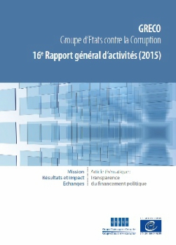 16e Rapport général d'activités (2015)