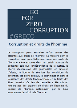Corruption et droits de l'homme