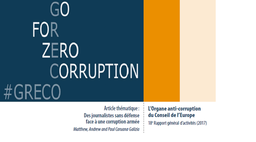Le GRECO publie son rapport général d'activités (2017)