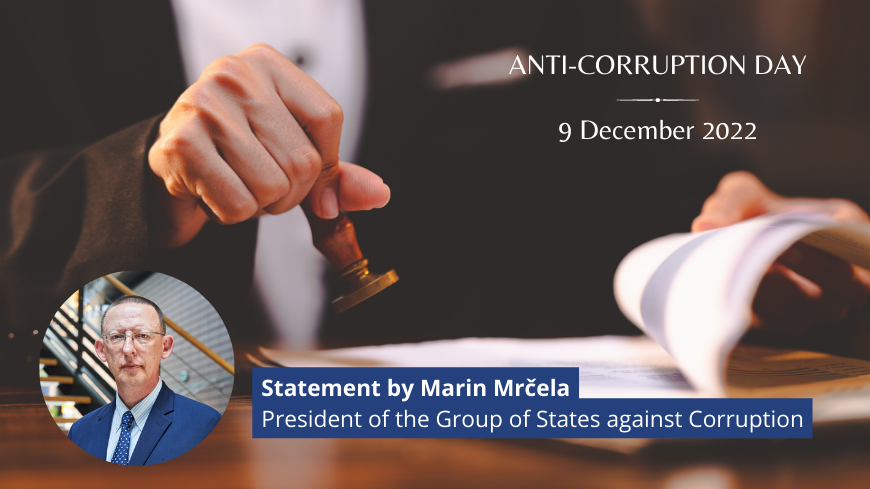Anti-Corruption Day: GRECO president calls for transparency and appropriate consultation in legislative processes