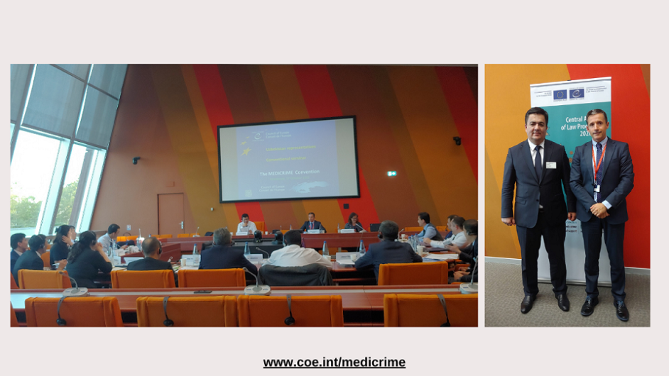 The MEDICRIME Convention presented to national authorities of Uzbekistan