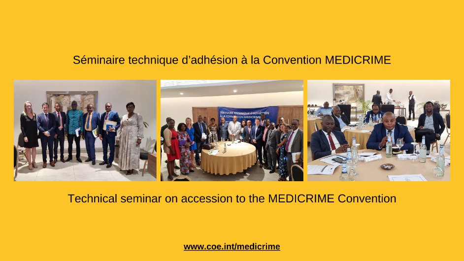 The MEDICRIME Convention presented to the national authorities from the Democratic Republic of Congo