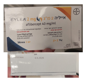 ISRAEL - Fake EYLEA Eye Injection Medicines Found in Pharmacies