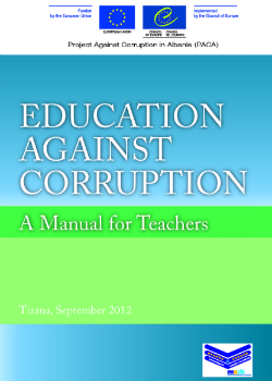 Education against Corruption - Manual for Teachers cover