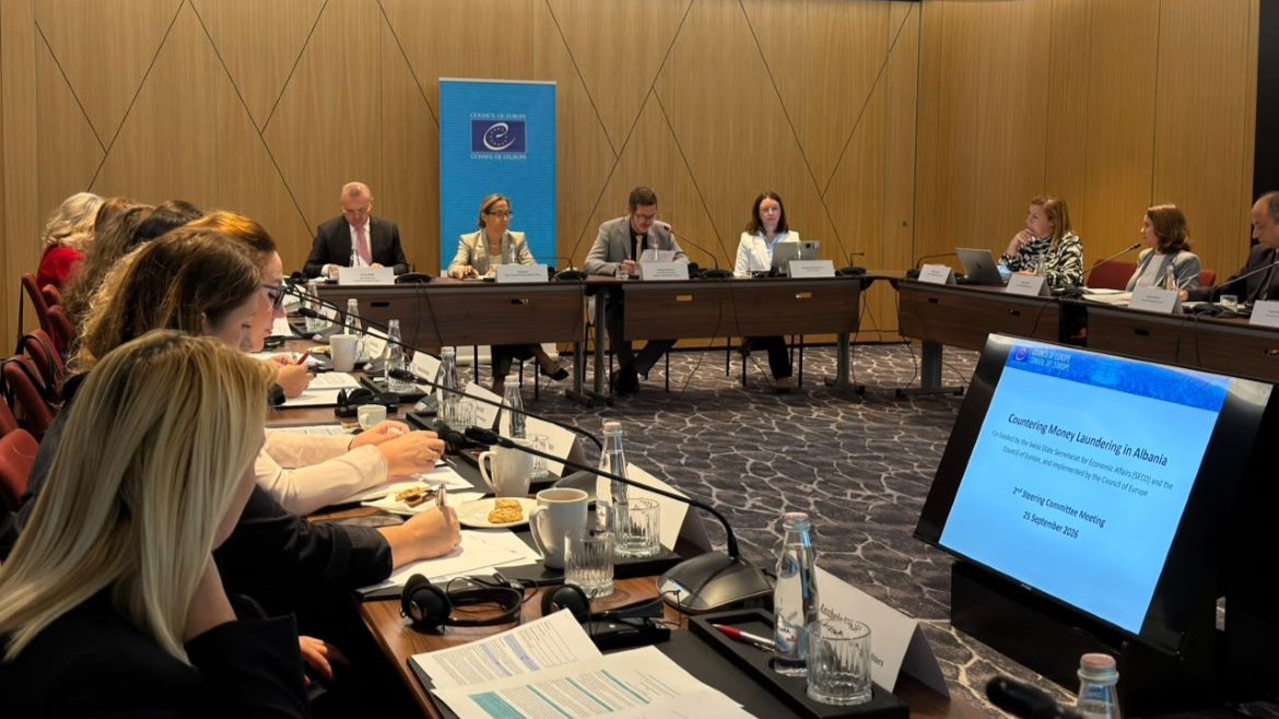 Steering Committee reviews progress and priorities for the “Countering Money Laundering in Albania” project