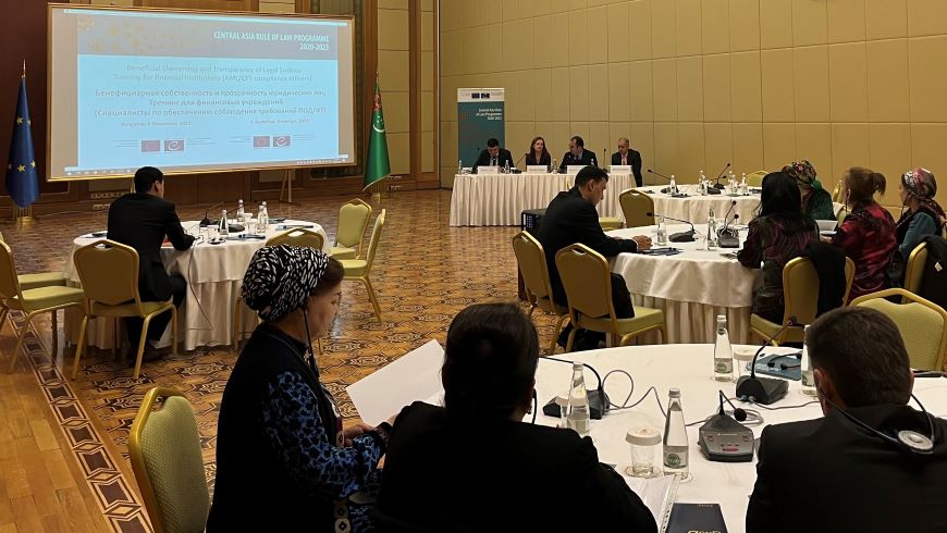 Turkmen authorities enhance their capacities in improving the transparency of beneficial owners of legal entities