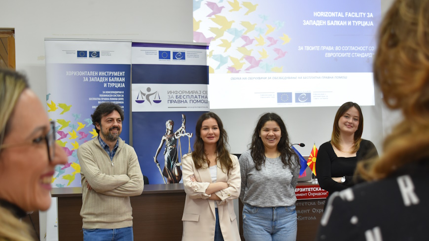 Building the next generation of free legal aid providers in North Macedonia