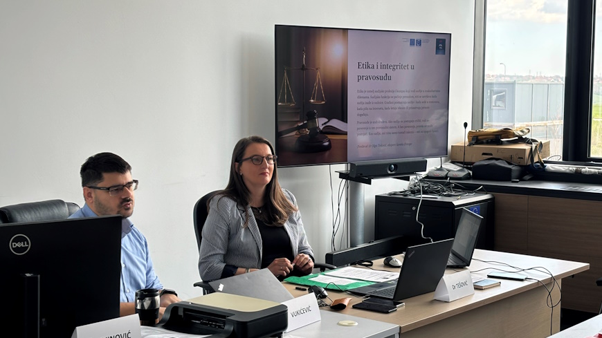 Ethics and Disciplinary Proceedings Training for Newly Appointed Judges Held in Kragujevac