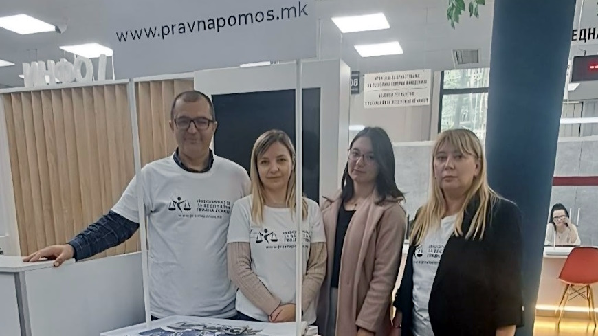 Citizens in Skopje, Bitola, and Shtip to receive Primary Free Legal Aid at the Civil Registry Offices