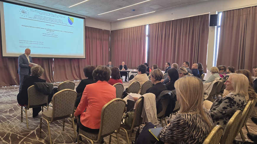 Courts in FBiH discuss further improvements to protection of the right to a fair trial