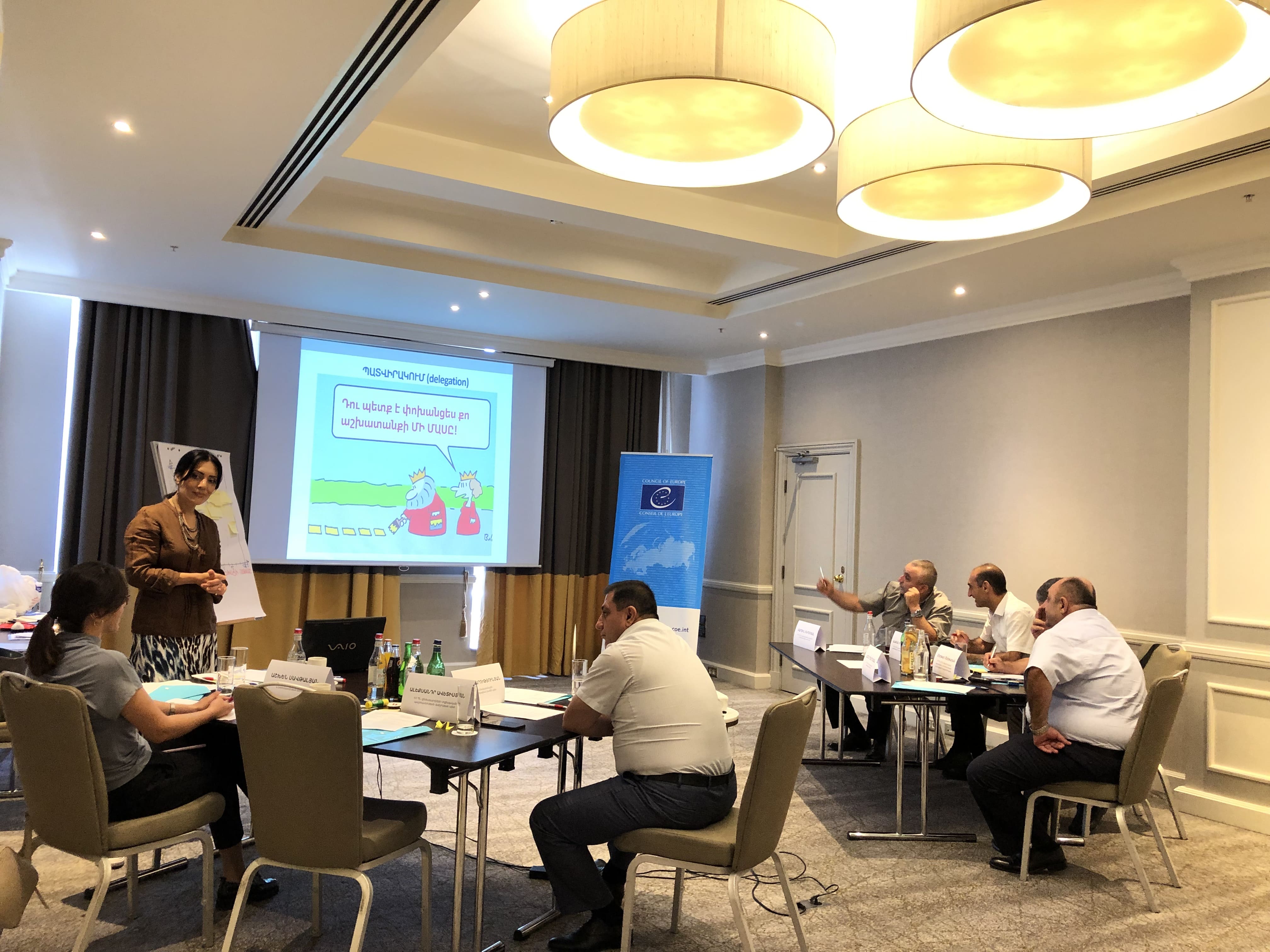 The managerial personnel of the Department of Social Protection of the Military of the Ministry of Defence of the Republic of Armenia were trained on effective management