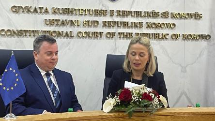 Grant Agreement with Constitutional Court of Kosovo*  for the upgrade of IT Infrastructure signed in Pristina
