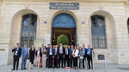 Turkish Judges and Prosecutors exchanged with their peers during the Study Visit to Paris and the Council of Europe