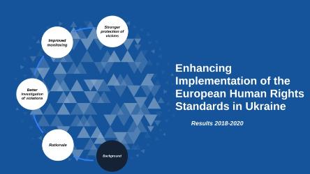 You're one click away from getting a quick overview of “Enhancing Implementation of European Human Rights Standards in Ukraine” project results
