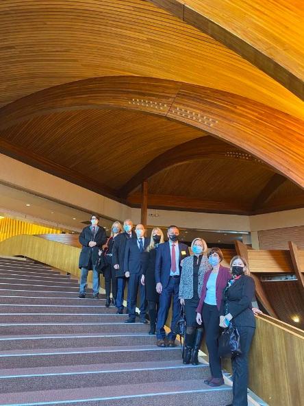 High Judicial and Prosecutorial Council and representatives of the highest courts of Bosnia and Herzegovina in a visit to the European Court of Human Rights and the Council of Europe