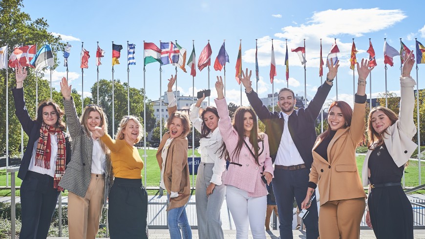 Albanian students visit the Council of Europe and the European Court of Human Rights