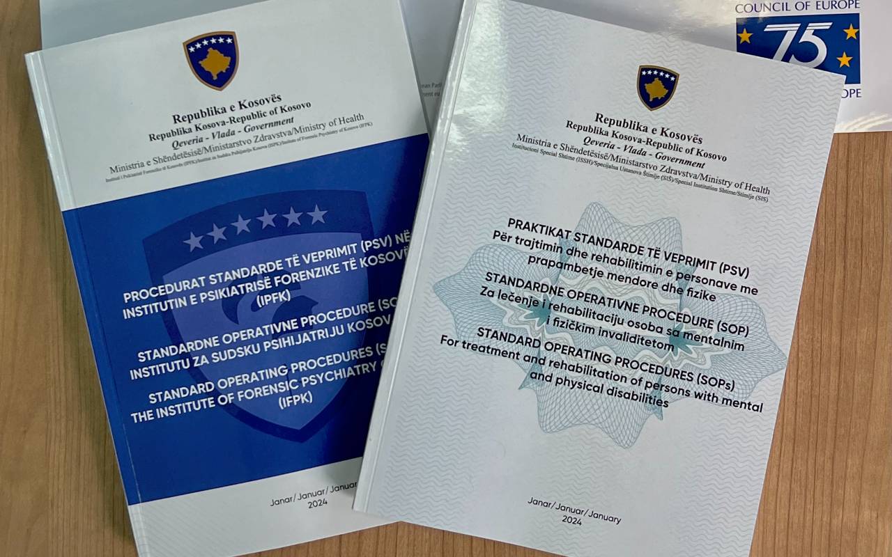 Kosovo* mental healthcare authorities receive new Standard Operating Procedures