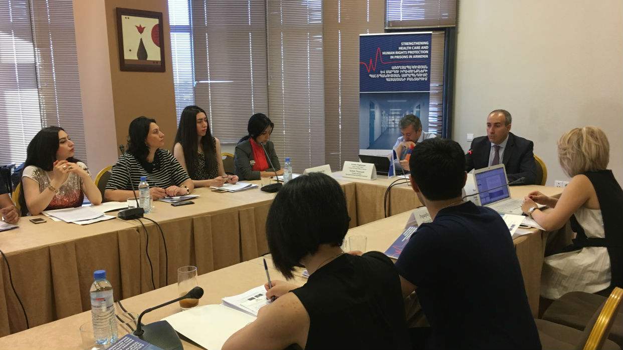 Roundtable on prison healthcare legislation in Armenia