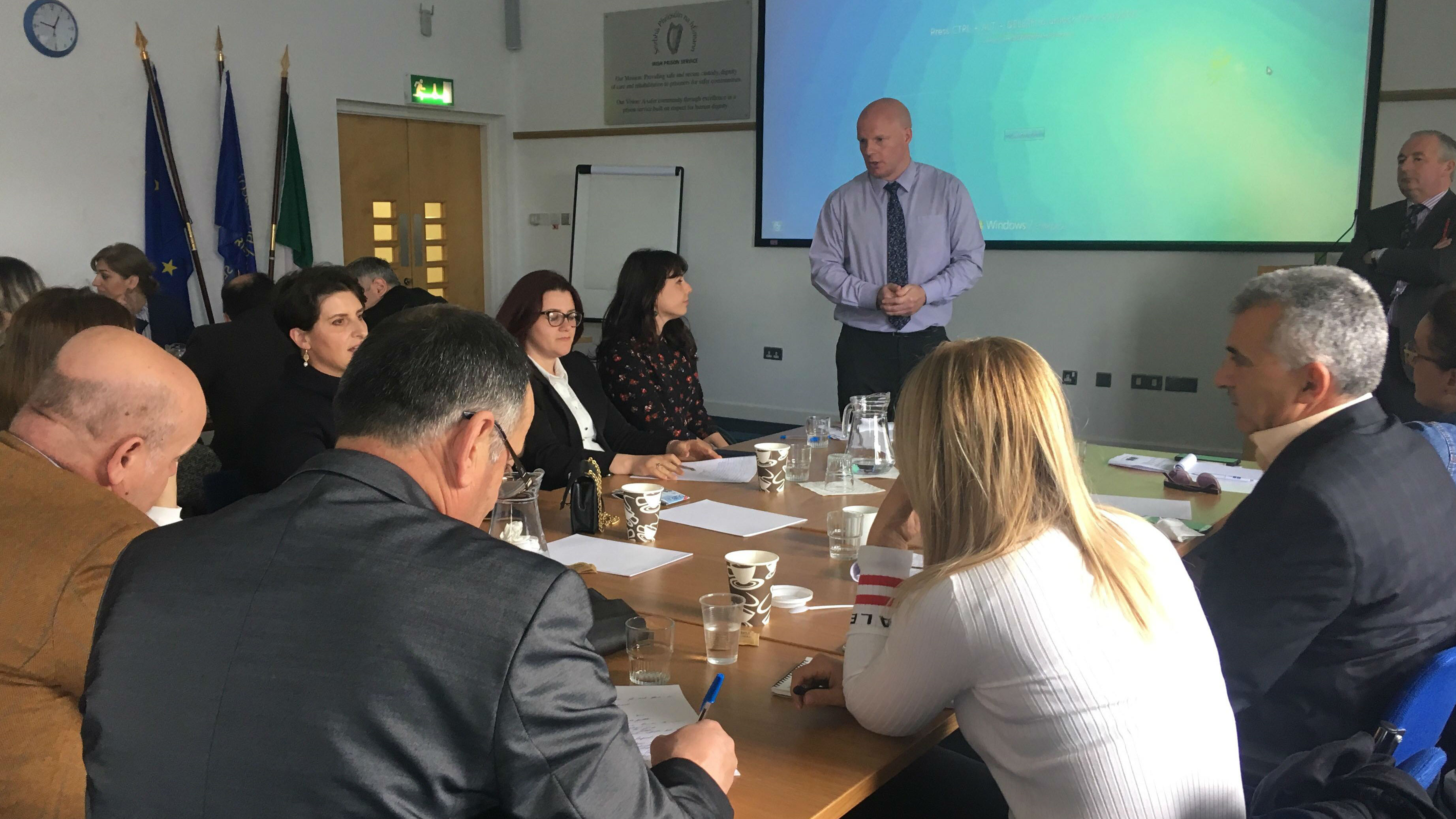Albanian prison staff visited the Irish Prison Service