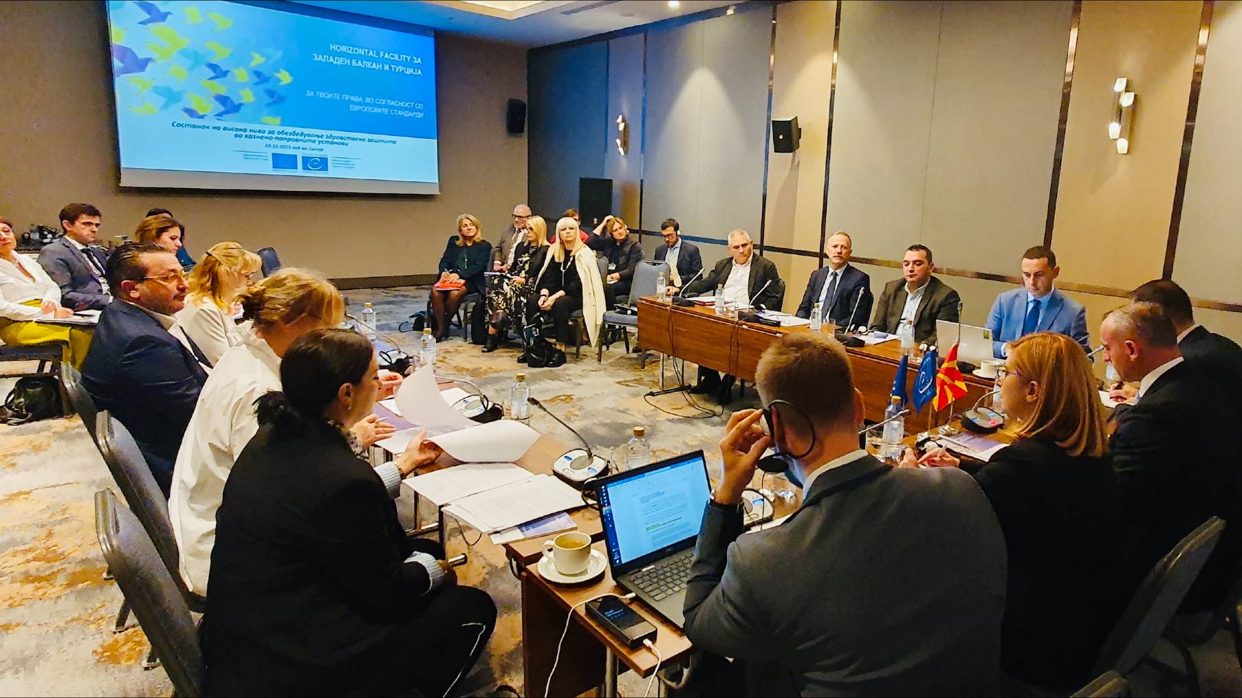 Healthcare in prisons discussed at high-level meeting with North Macedonia’s Ministers of Health and Justice