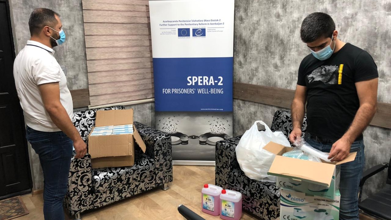 Support to the Azerbaijani prison system to combat the COVID-19 pandemic continues