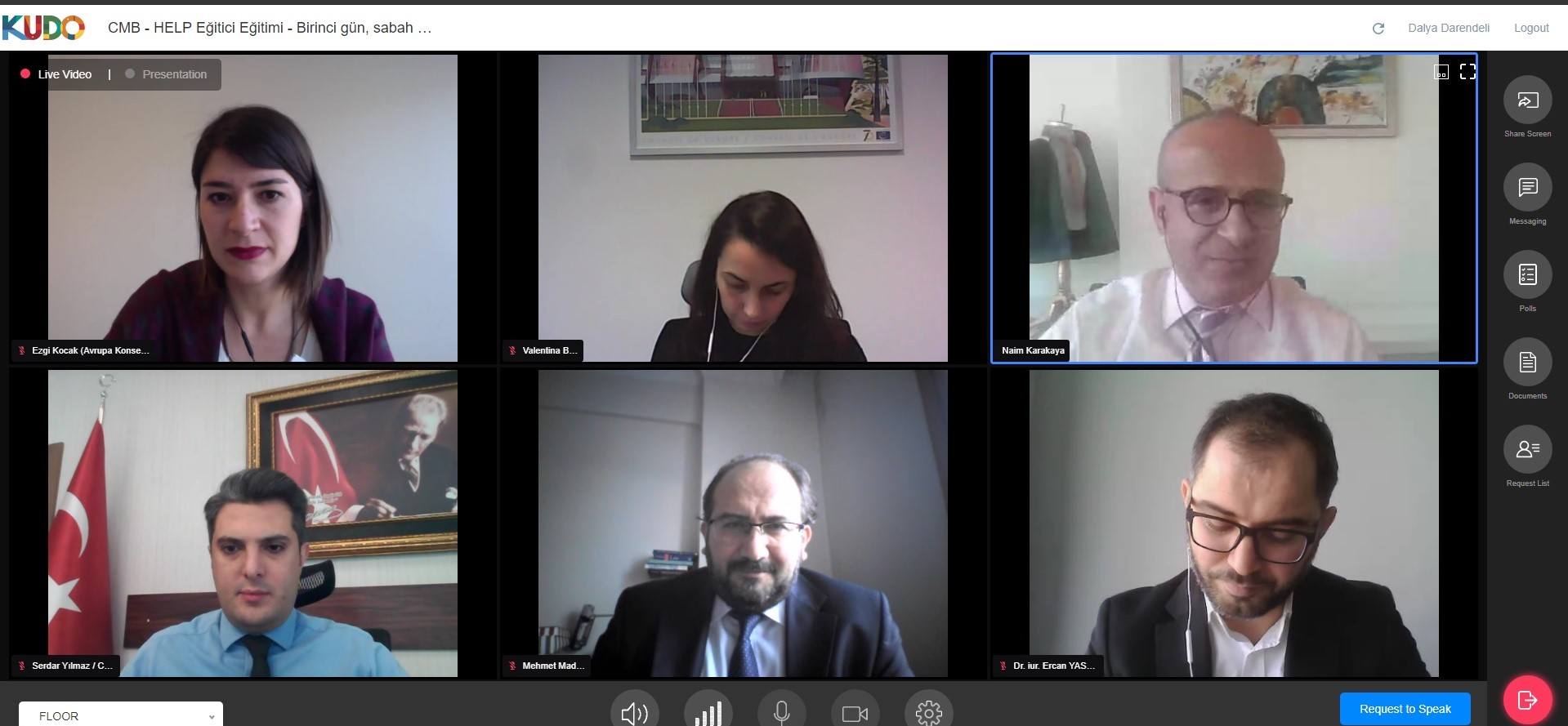 Presentation of the HELP course on CPT Standards to the experts involved in prison monitoring in Turkey