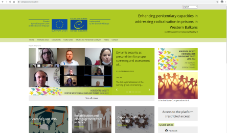 New website/webplatform on addressing radicalisation and violent extremism in prisons, launched