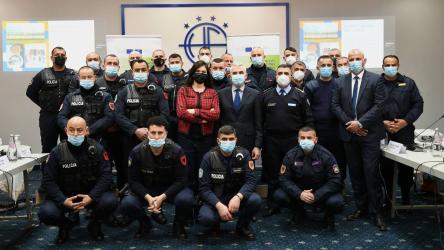 Prison police from Peqin and Fier enhanced their skills on security topics in line with Council of Europe standards