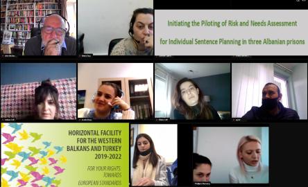 Initiating the Piloting of the Risk and Needs Assessment tools for Individual Sentence Planning in three Albanian prisons