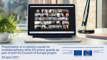 Ukraine: New training course on multidisciplinary skills for the frontline prison staff