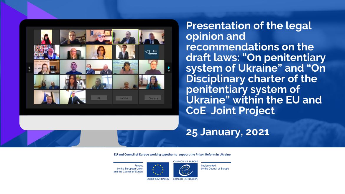 Continued support to penitentiary system reform: work on legislation