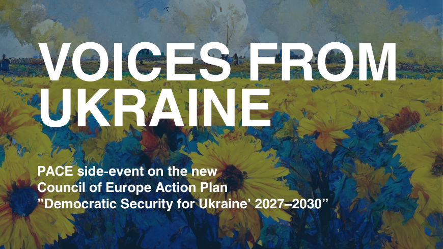 PACE side-event to bring Ukrainian voices to the heart of European democracy