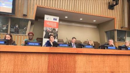 Council of Europe event: “Responding to Regional and Global Challenges: Protecting the Rights of Migrant, Refugee and Asylum-seeking Women and Girls” held at UN HQ in New York