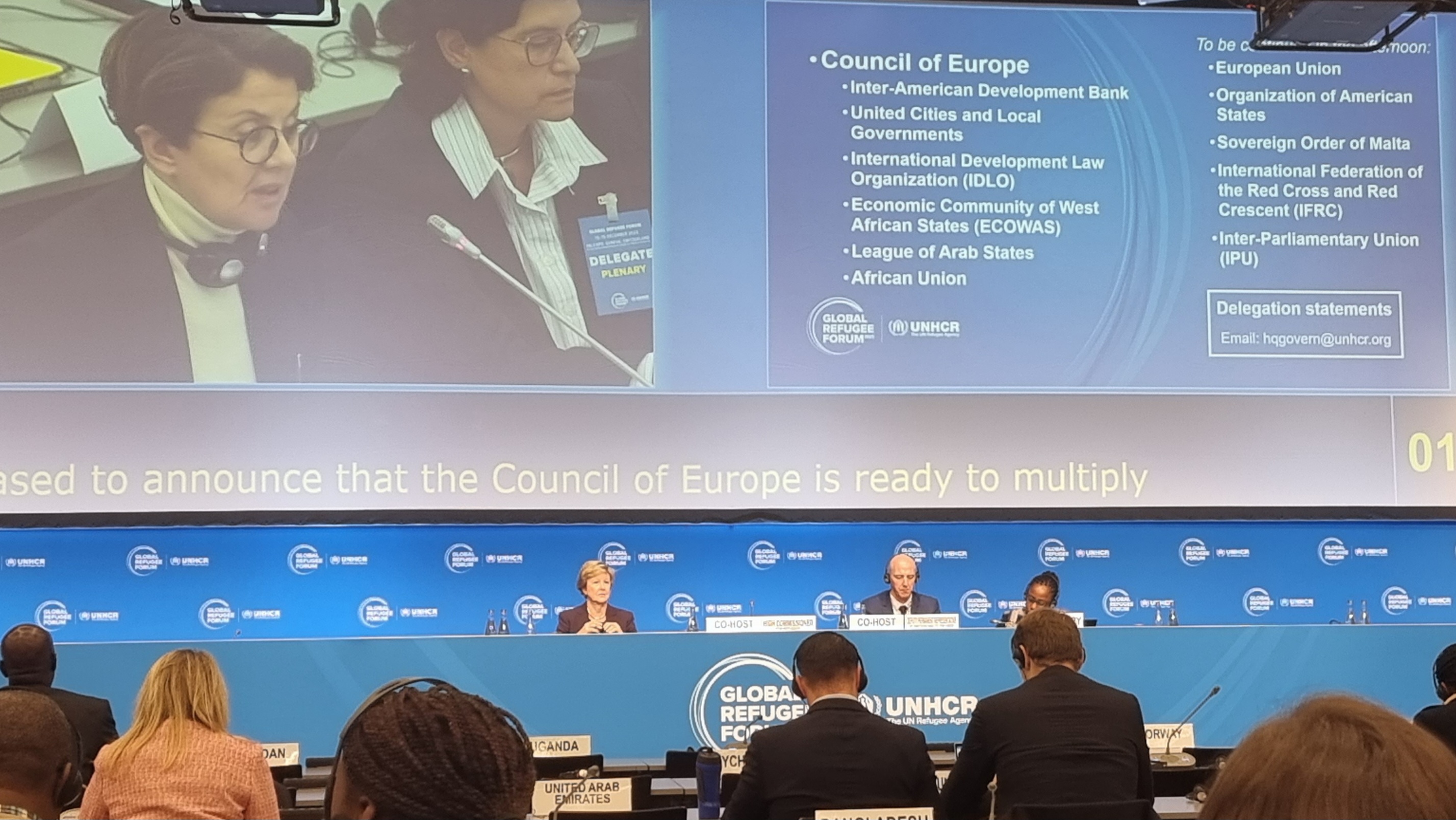 SRSG addresses Global Refugee Forum; CoE and FRA issue guidance note on protecting children at Europe’s borders; Network of Focal Points on Migration meets in Strasbourg