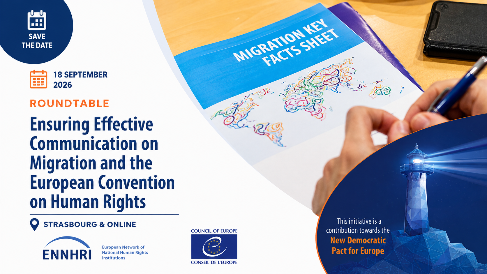Save the date – Roundtable: Ensuring Effective Communication on Migration and the European Convention on Human Rights
