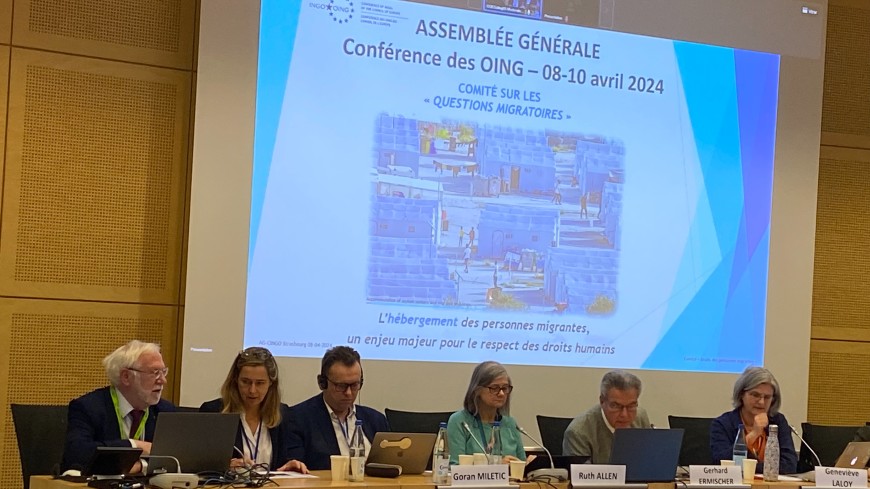 Conference of INGOs releases a communication on migration and electoral context