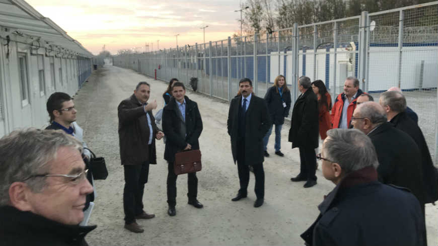 PACE Migration Committee visited Röszke transit zone in Hungary, and discussed trafficking and labour migration