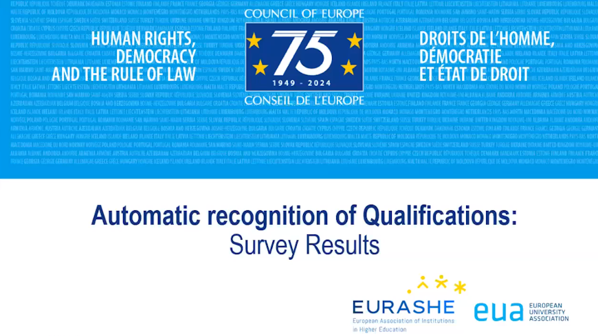 Consultation en ligne avec des représentants d'établissements d'enseignement supérieur pour faire progresser la reconnaissance automatique des qualifications