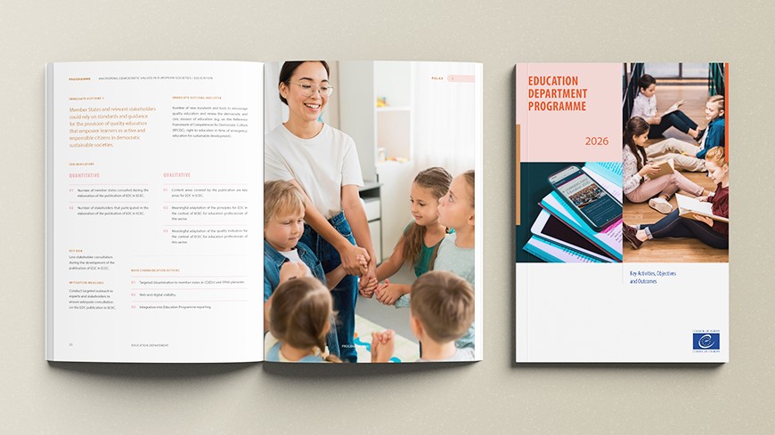 Council of Europe publishes the Education Department Programme of Activities for 2026