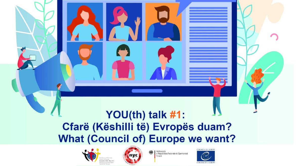 Students from the project Strengthening Democratic Citizenship Education in Albania participate in the first You(th) Talk event under German Presidency