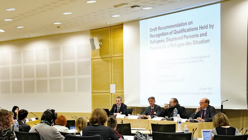 New Recommendation on Recognition of Qualifications held by Refugees