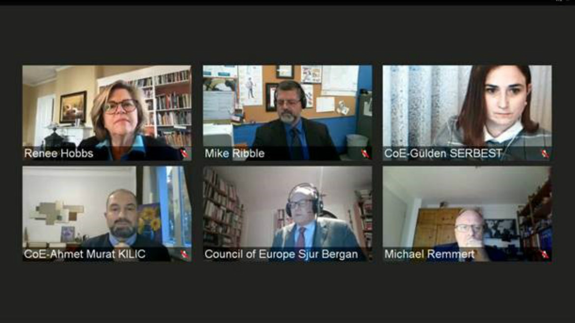 “Digital Citizenship Education Days” videoconference organised by the Council of Europe