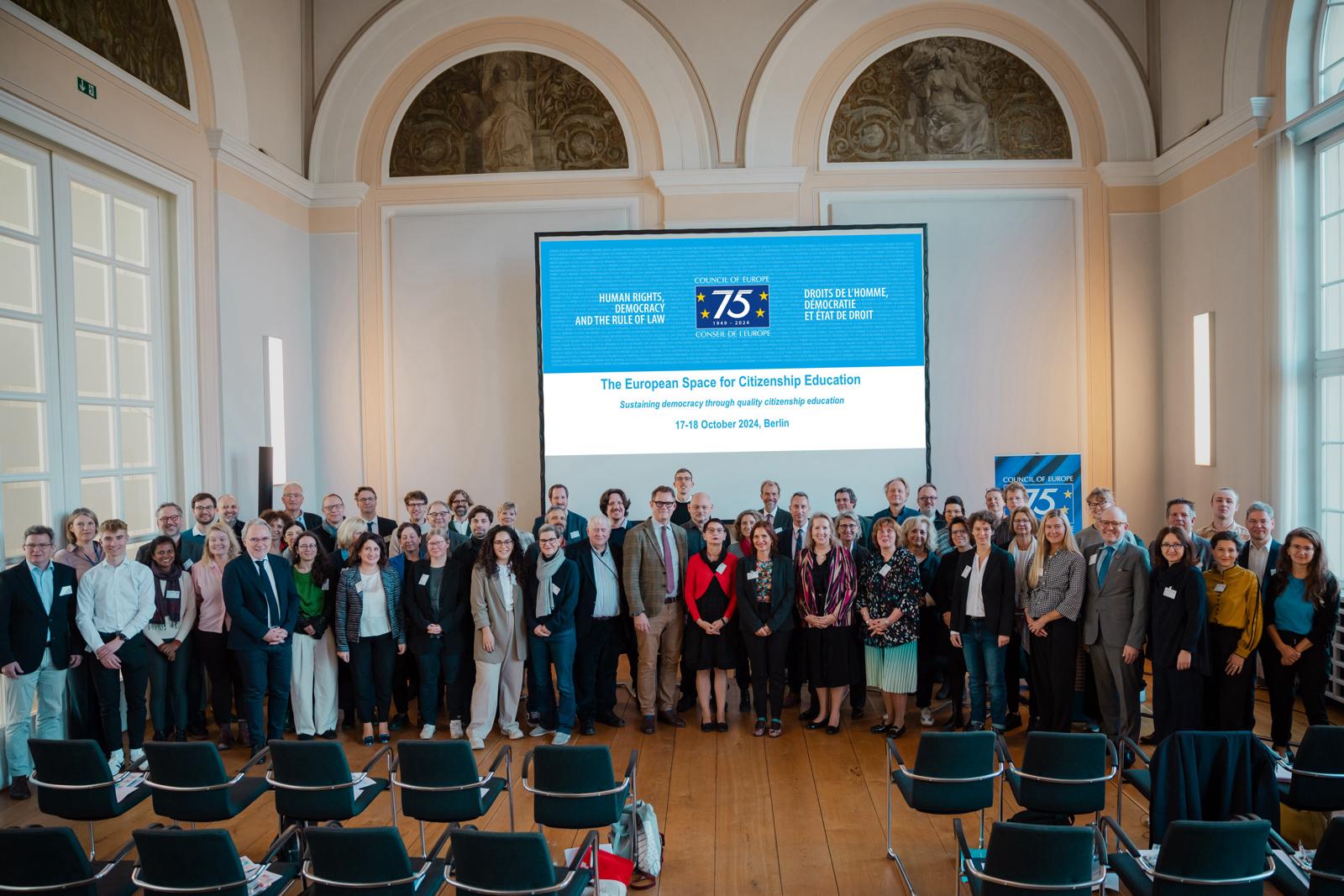 The Council of Europe unveils the European Space for Citizenship Education at a high-level conference in Berlin