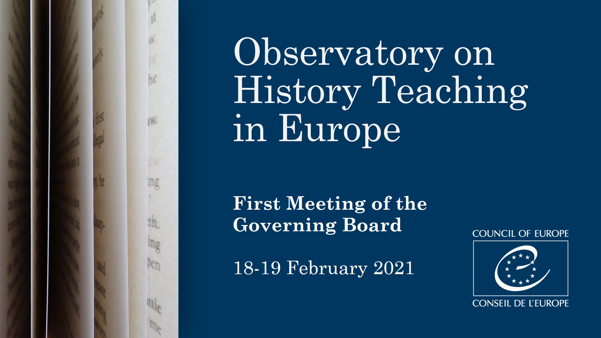 Observatoire de l'enseignement de l'histoire en Europe démarre ses travaux
