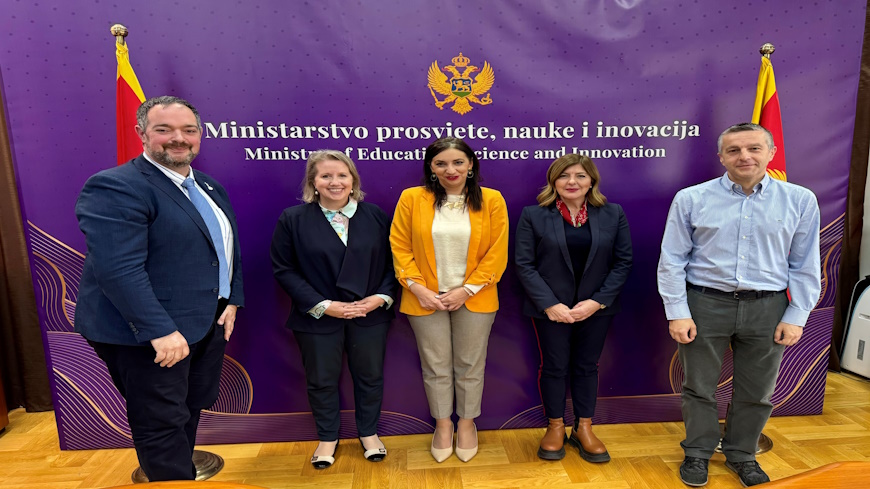 Meeting with Minister of Education Anđela Jakšić-Stojanović to discuss current and future co-operation with Montenegro