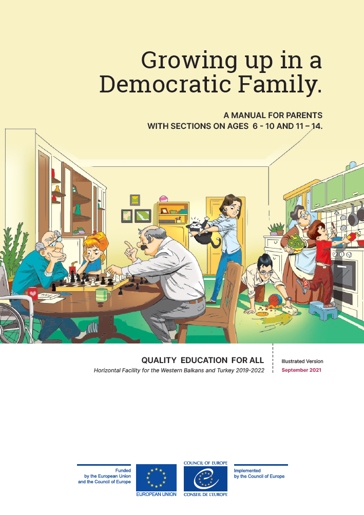 Cover of the book "Growing up in a democratic family"